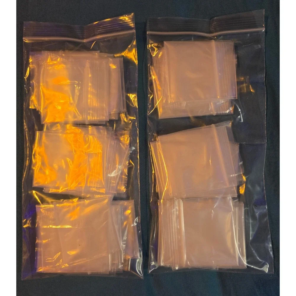 4X11 Clear Resealable Plastic Bags Ziplock‎ Smal Roughly 65 bags